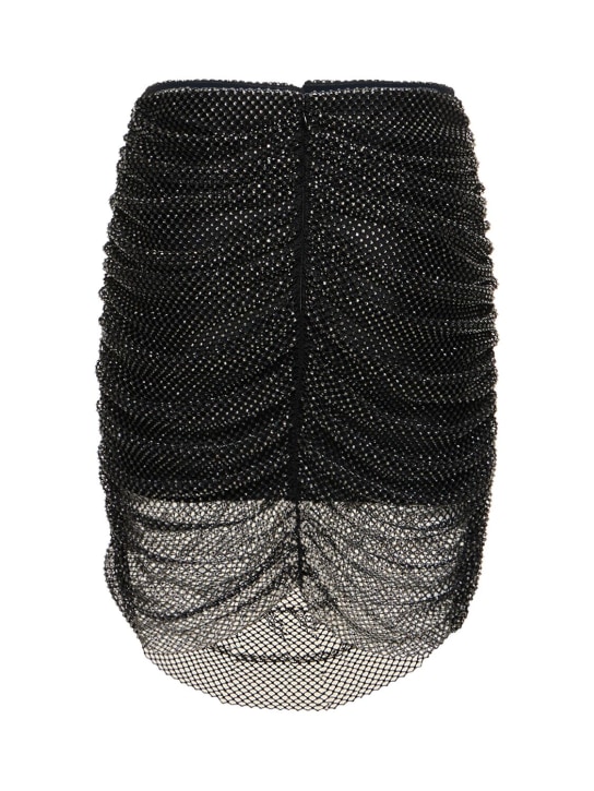 Giuseppe Di Morabito - Jupe courte en mesh brodé embelli