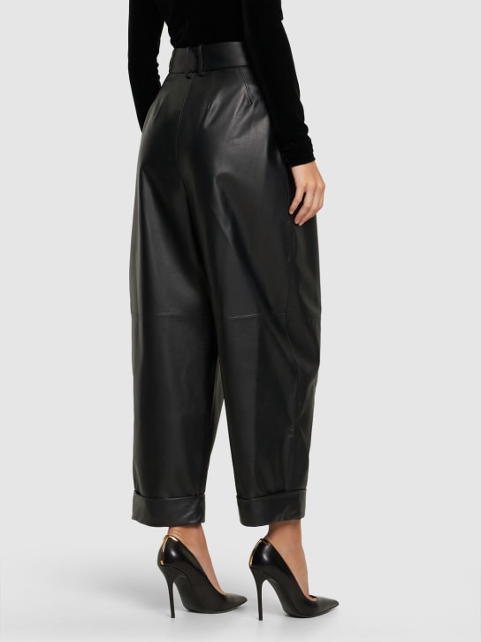 Alexandre Vauthier: Pantalones de piel con pinzas