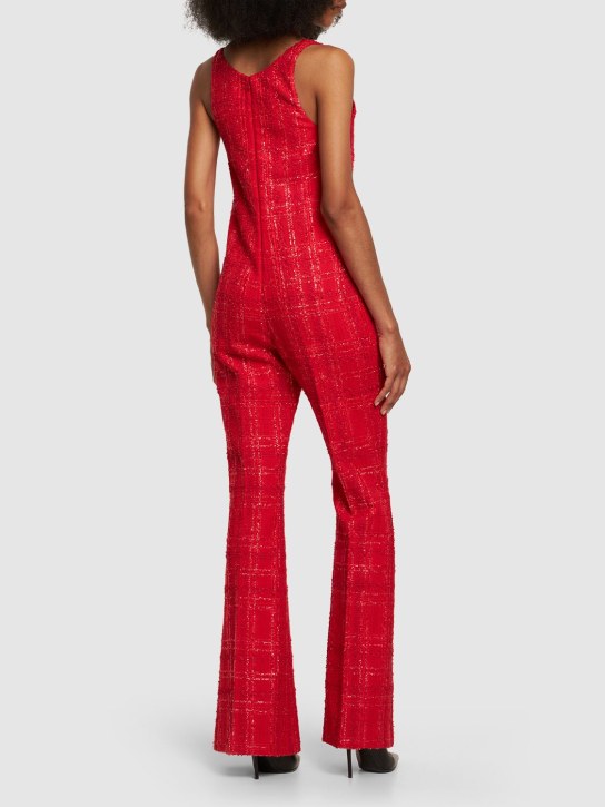 Giambattista Valli: Combinaison sans manches en tweed de lurex