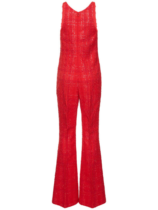 Giambattista Valli: Combinaison sans manches en tweed de lurex