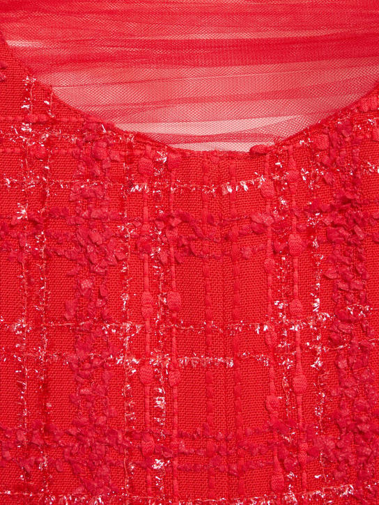 Giambattista Valli: Combinaison sans manches en tweed de lurex