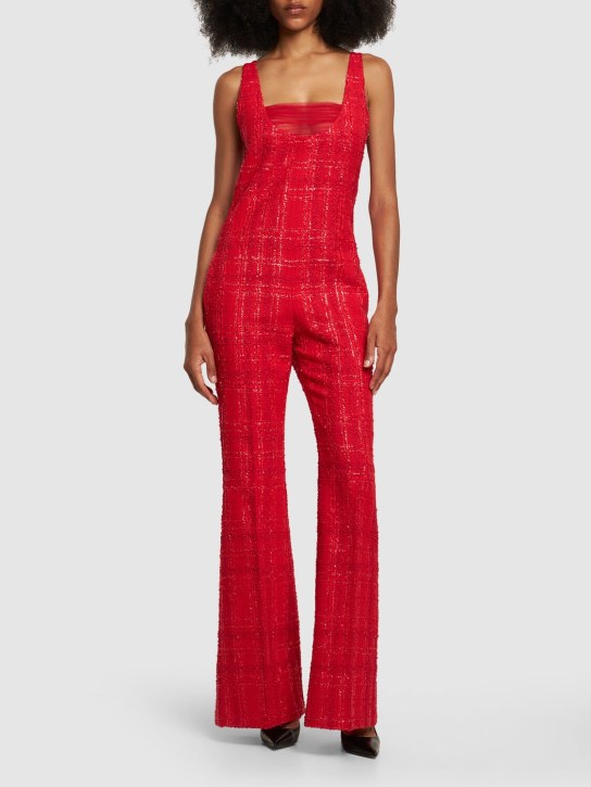 Giambattista Valli - Ärmelloser Jumpsuit aus Lurex-Tweed