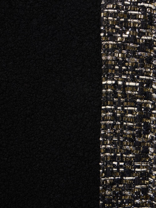 Giambattista Valli: Lurex tweed collarless coat