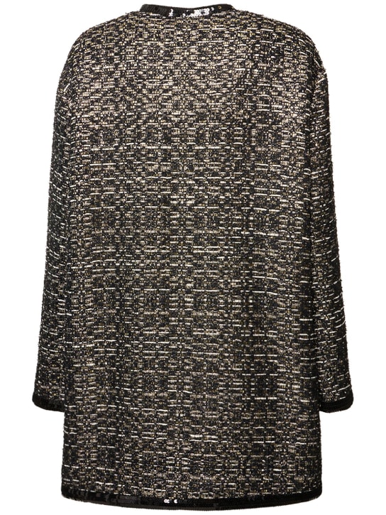 Giambattista Valli: Lurex tweed collarless coat