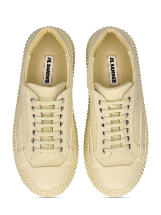 Jil Sander: Sneakers en toile vulcanisée 40 mm