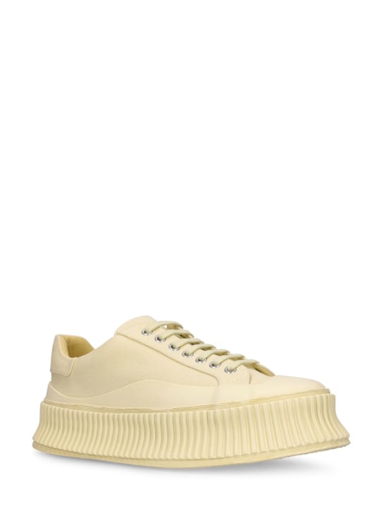 Jil Sander: Sneakers en toile vulcanisée 40 mm