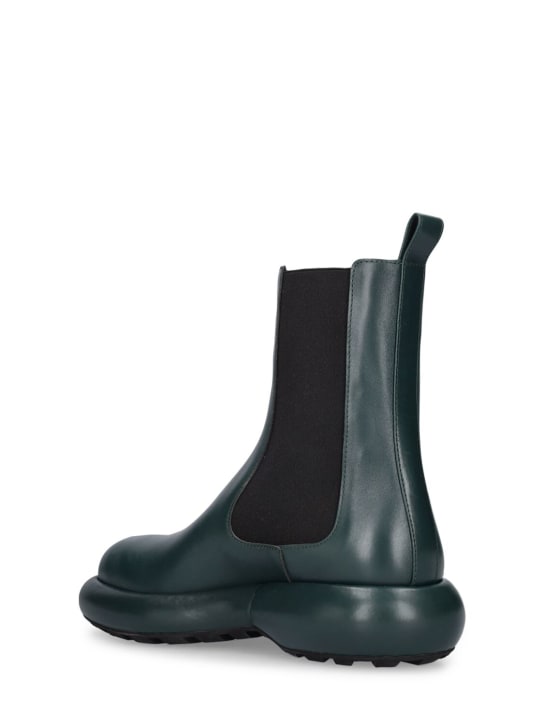 Jil Sander: Bottines en cuir 40 mm
