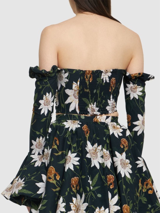 Agua By Agua Bendita: Gracia Pasiflora off-the-shoulder top