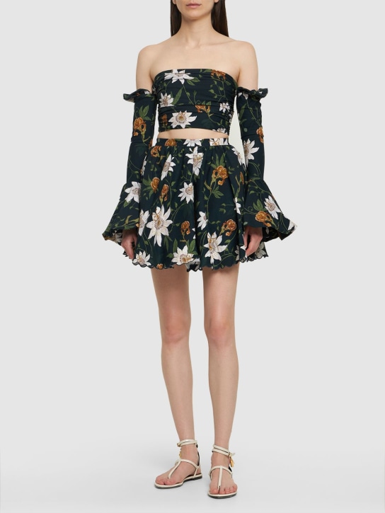 Agua By Agua Bendita: Gracia Pasiflora off-the-shoulder top