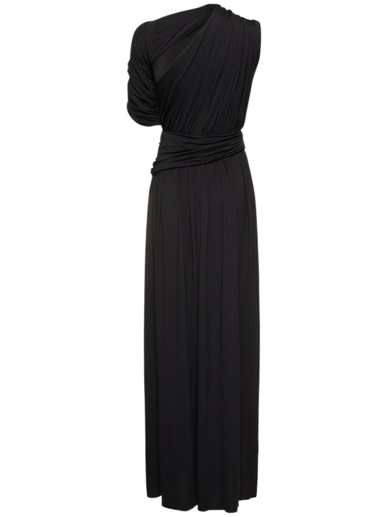 ALTUZARRA: Robe longue en jersey drapé Delphi