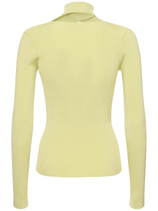 Coperni: Pull-over en maille de viscose stretch ajourée
