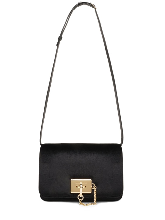 Alexandre Vauthier: Le4 satin shoulder bag