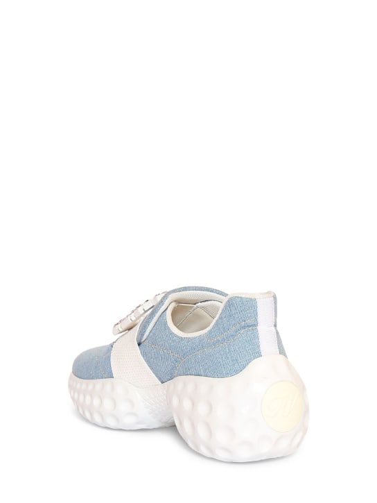 Roger Vivier: Baskets en denim Viv Run
