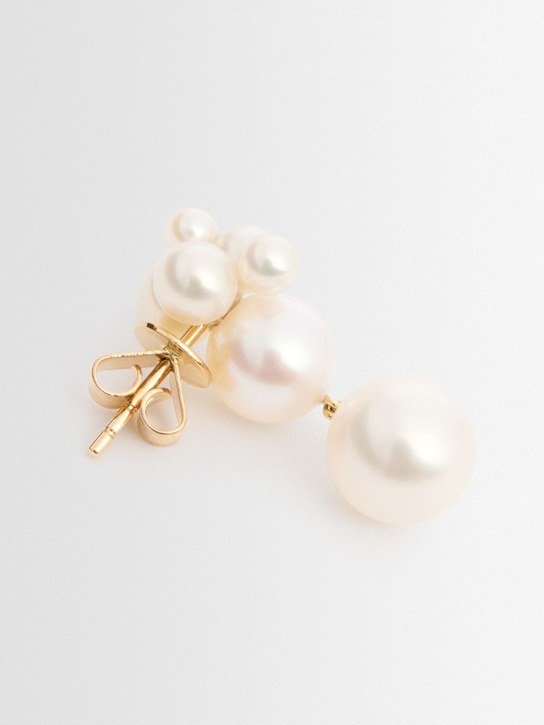 Sophie Bille Brahe: Orecchino mono Bisou Perle in oro 14kt