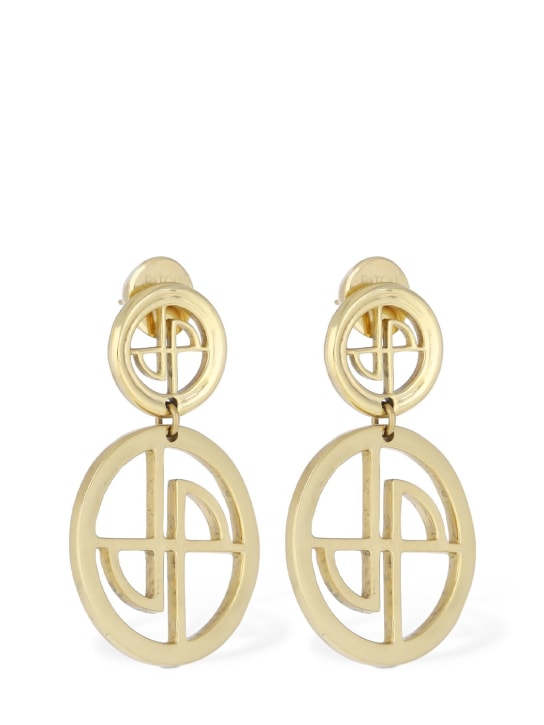 Patou: JP Coin drop earrings