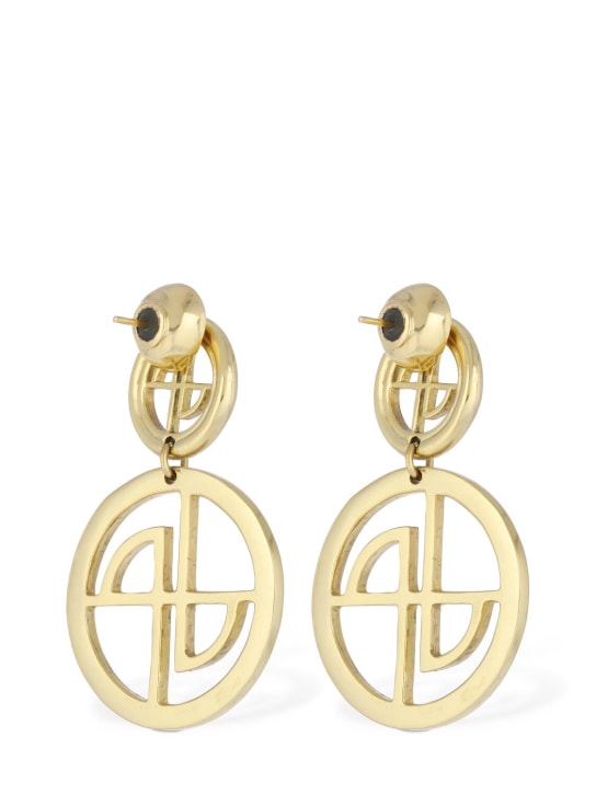Patou: JP Coin drop earrings