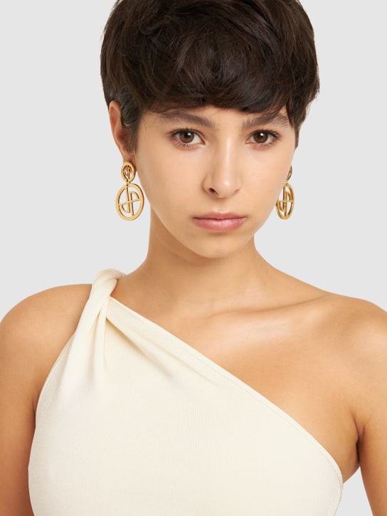Patou - JP Coin drop earrings