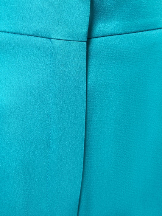 Nina Ricci: Pantalon évasé en cady de viscose taille haute