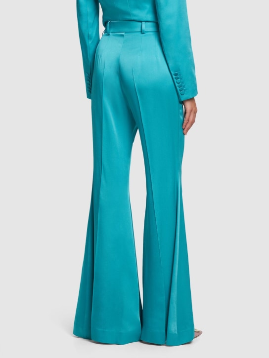 Nina Ricci: Pantalon évasé en cady de viscose taille haute