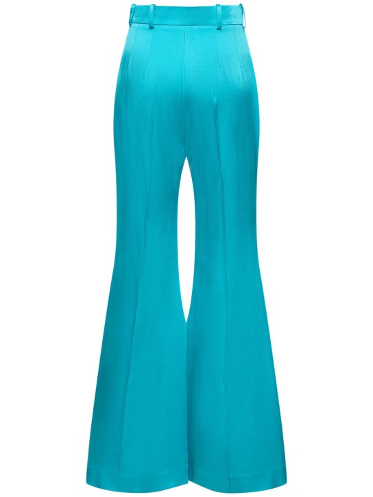 Nina Ricci: Pantalon évasé en cady de viscose taille haute