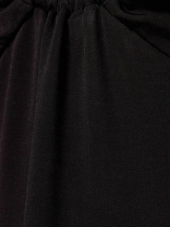 Johanna Ortiz: Robe midi en jersey Black Tapestry Of Time