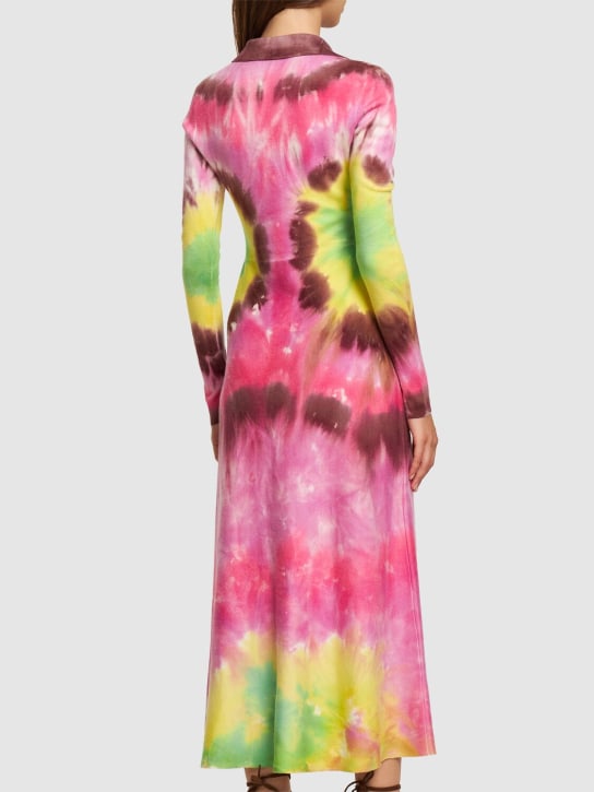 Gabriela Hearst: Jupe midi en maille de cachemire tie & dye Beryl