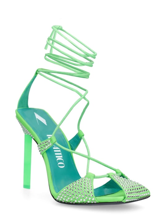 The Attico: 105mm Adele lycra & crystal sandals