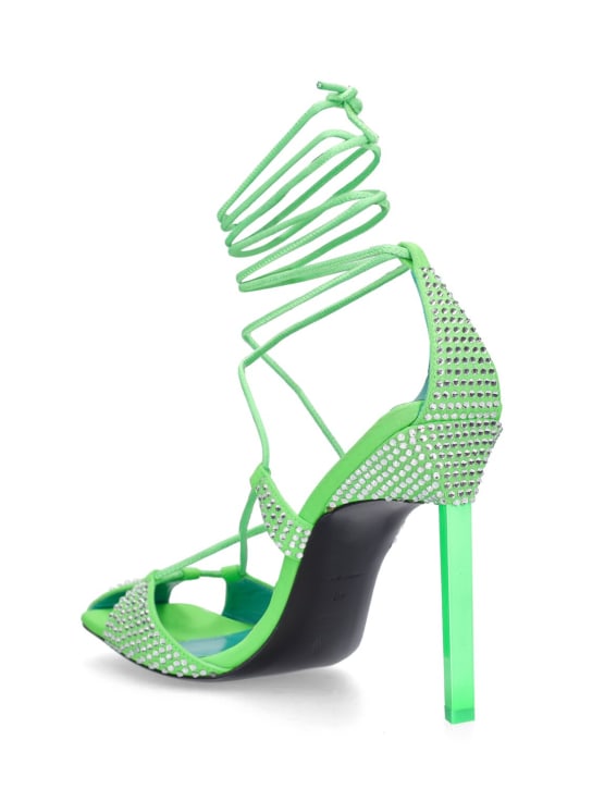 The Attico: 105mm Adele lycra & crystal sandals