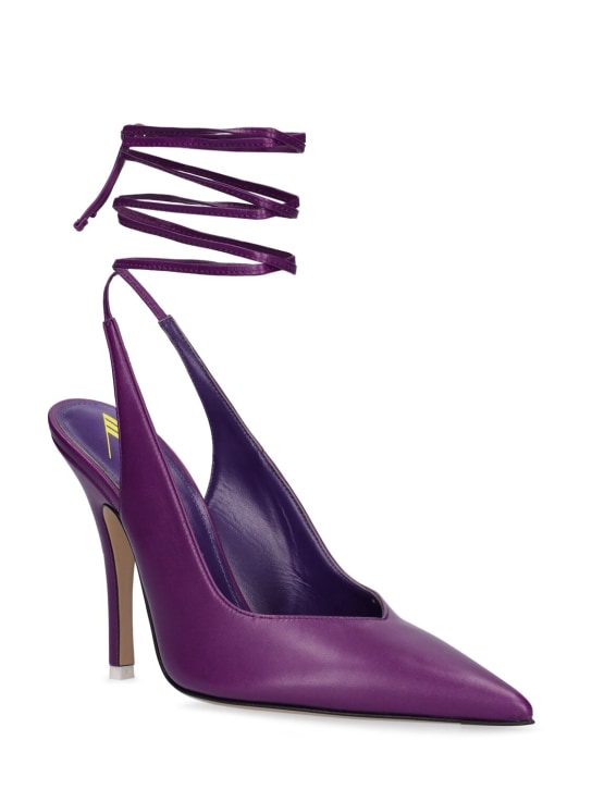 The Attico: 105mm hohe Pumps aus Leder „Venus“