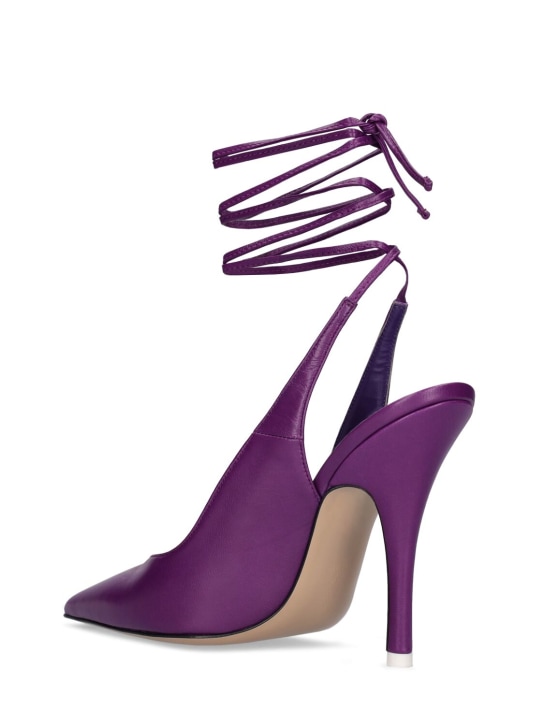 The Attico: 105mm hohe Pumps aus Leder „Venus“
