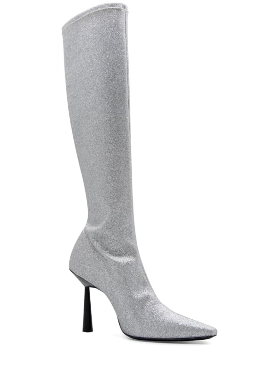 Gia Borghini: 100mm hohe, gummierte Stiefeletten „Rosie 8“
