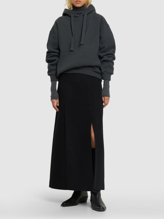 Proenza Schouler: Langer Rock aus Wollfilz