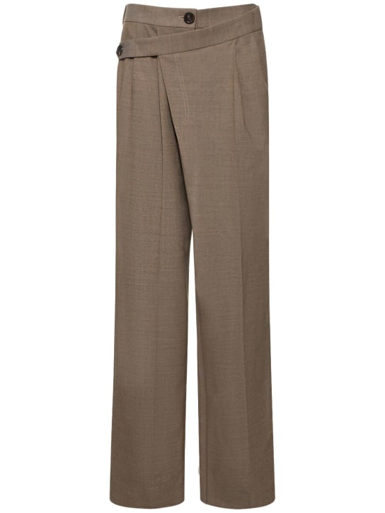 Peter Do: Pantalon ample en laine mélangée