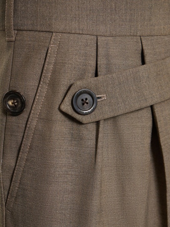Peter Do: Pantalon ample en laine mélangée