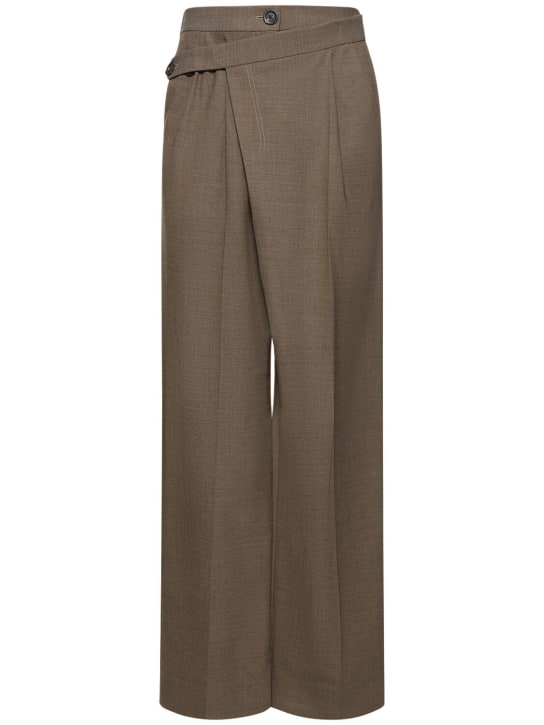 Peter Do: Pantalon ample en laine mélangée