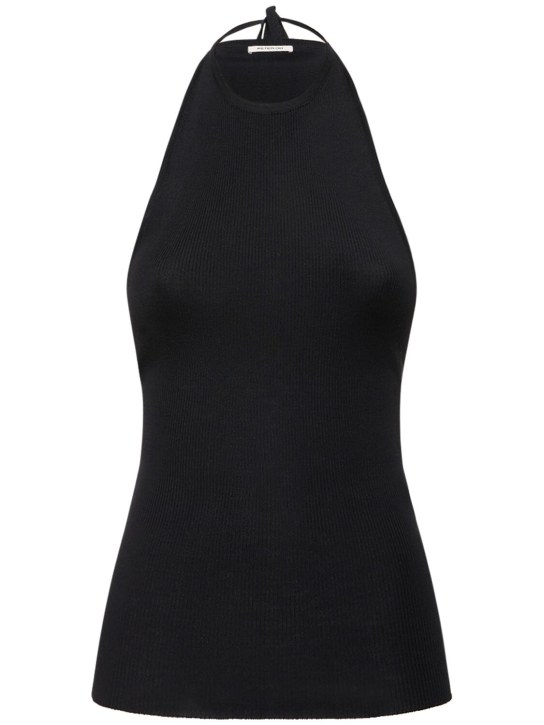 Peter Do: Wool & silk knit halter top