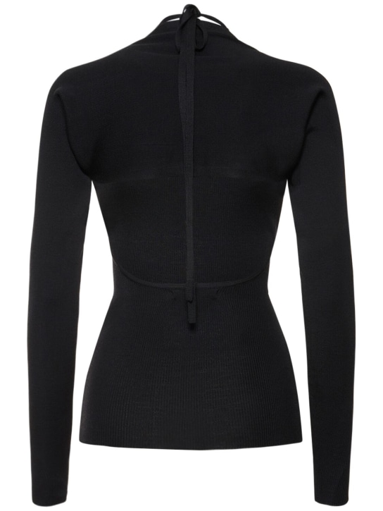 Peter Do: Wool & silk knit halter top