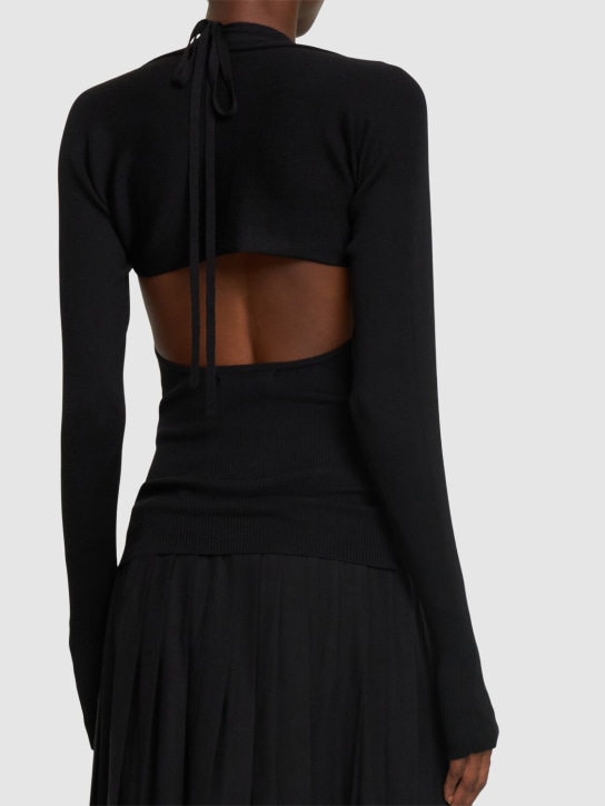 Peter Do: Wool & silk knit halter top