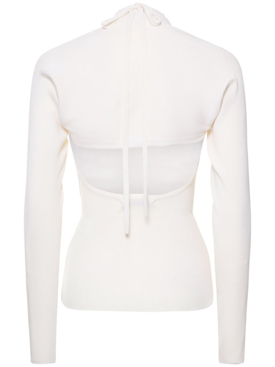 Peter Do: Wool & silk knit halter top