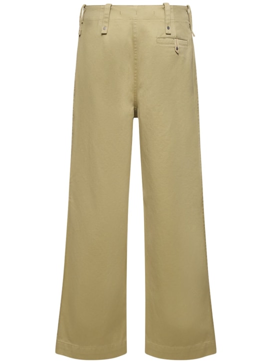 Burberry: Pantalon droit en coton