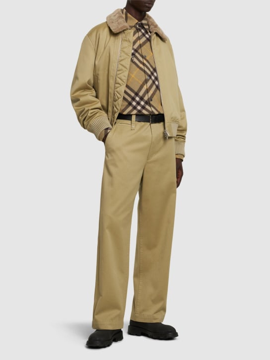 Burberry - Pantalon droit en coton