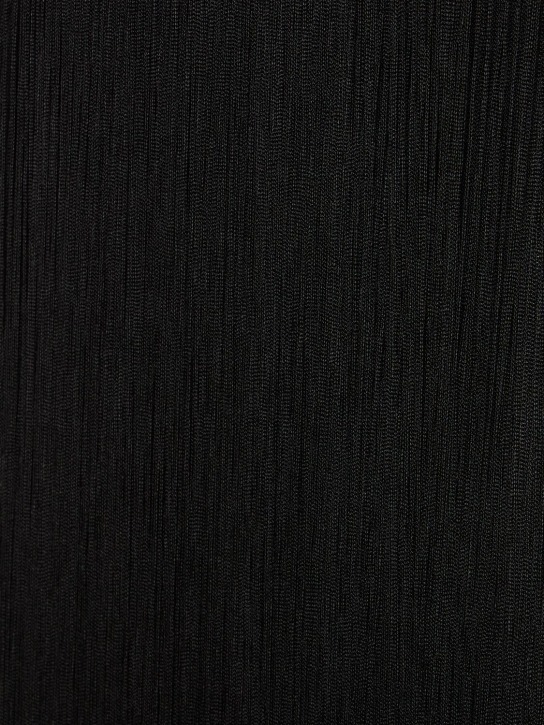 Alexander Wang: Robe longue en mesh à franges