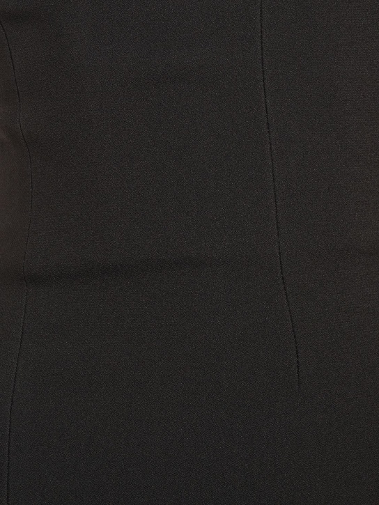 Versace: Robe midi en satin envers à logo