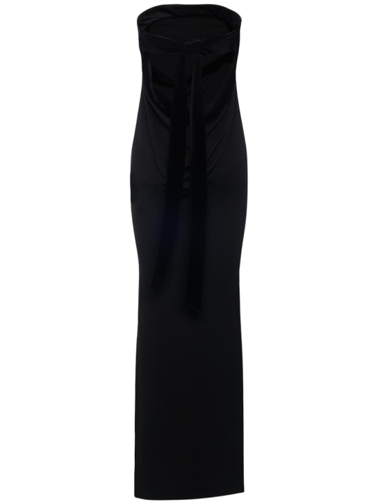 Tom Ford: Langes, doppeltes Kleid aus Seidengeorgette