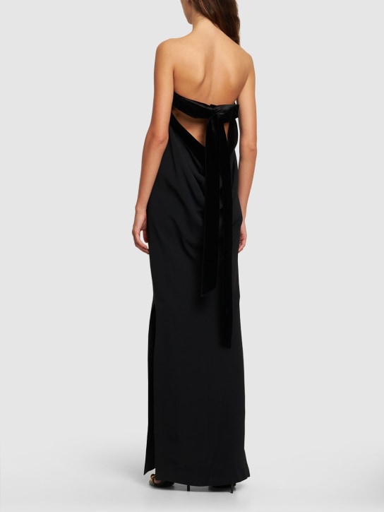 Tom Ford: Langes, doppeltes Kleid aus Seidengeorgette