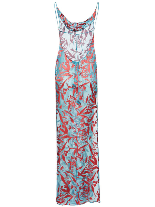 Magda Butrym: Vestito in chiffon stampato