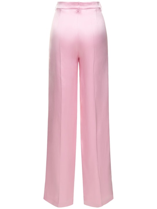 Magda Butrym: Silk satin mid rise straight pants