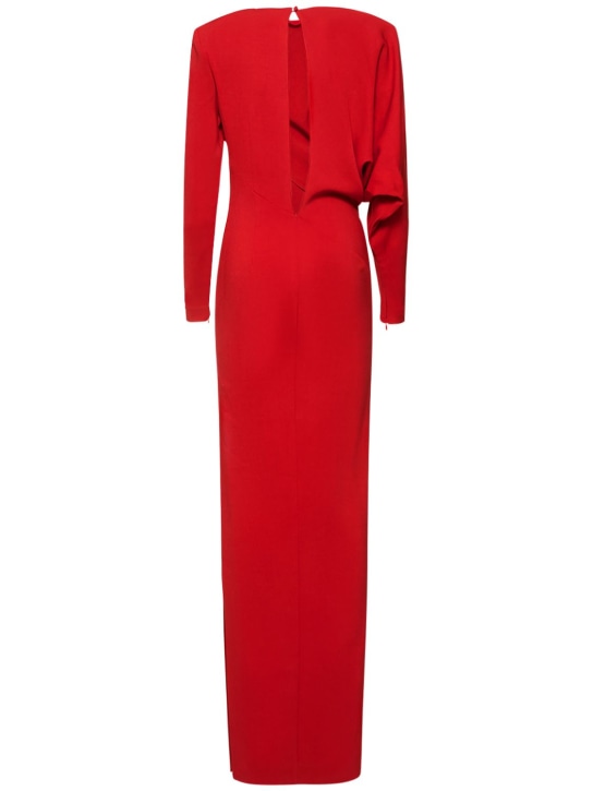 Roland Mouret: Vestito maxi in cady di viscosa stretch