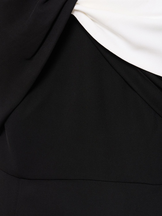 Roland Mouret: Vestito maxi asimmetrico in cady stretch
