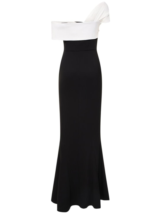 Roland Mouret: Vestito maxi asimmetrico in cady stretch
